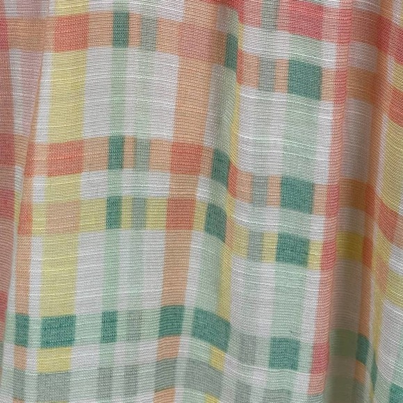 LC Lauren Conrad  plaid V Neck Peasant Blouse Size  XXL (NWOT) - Picture 7 of 11